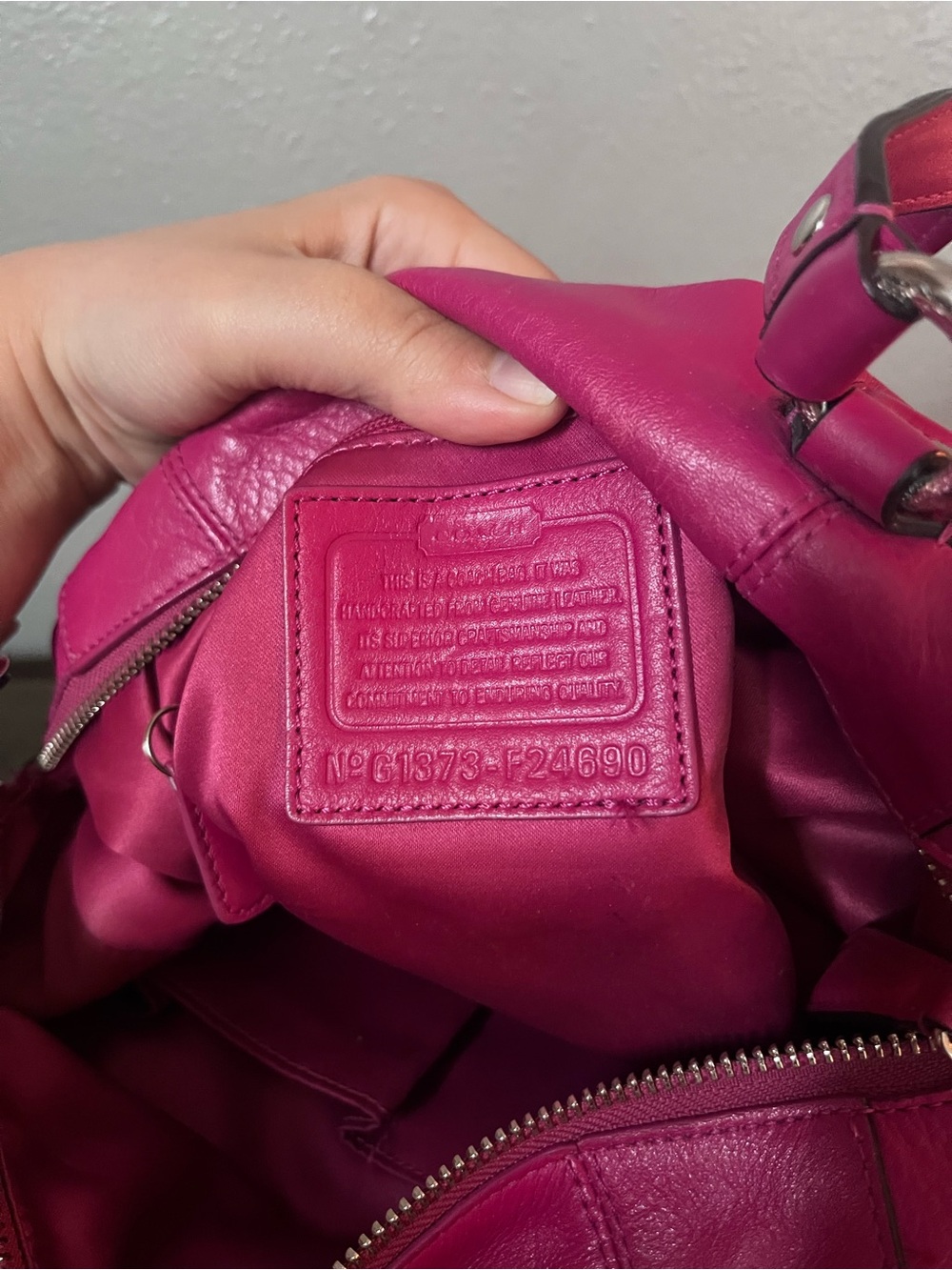 Coach Campbell pink Satchel F24690 - Picture 16 of 16